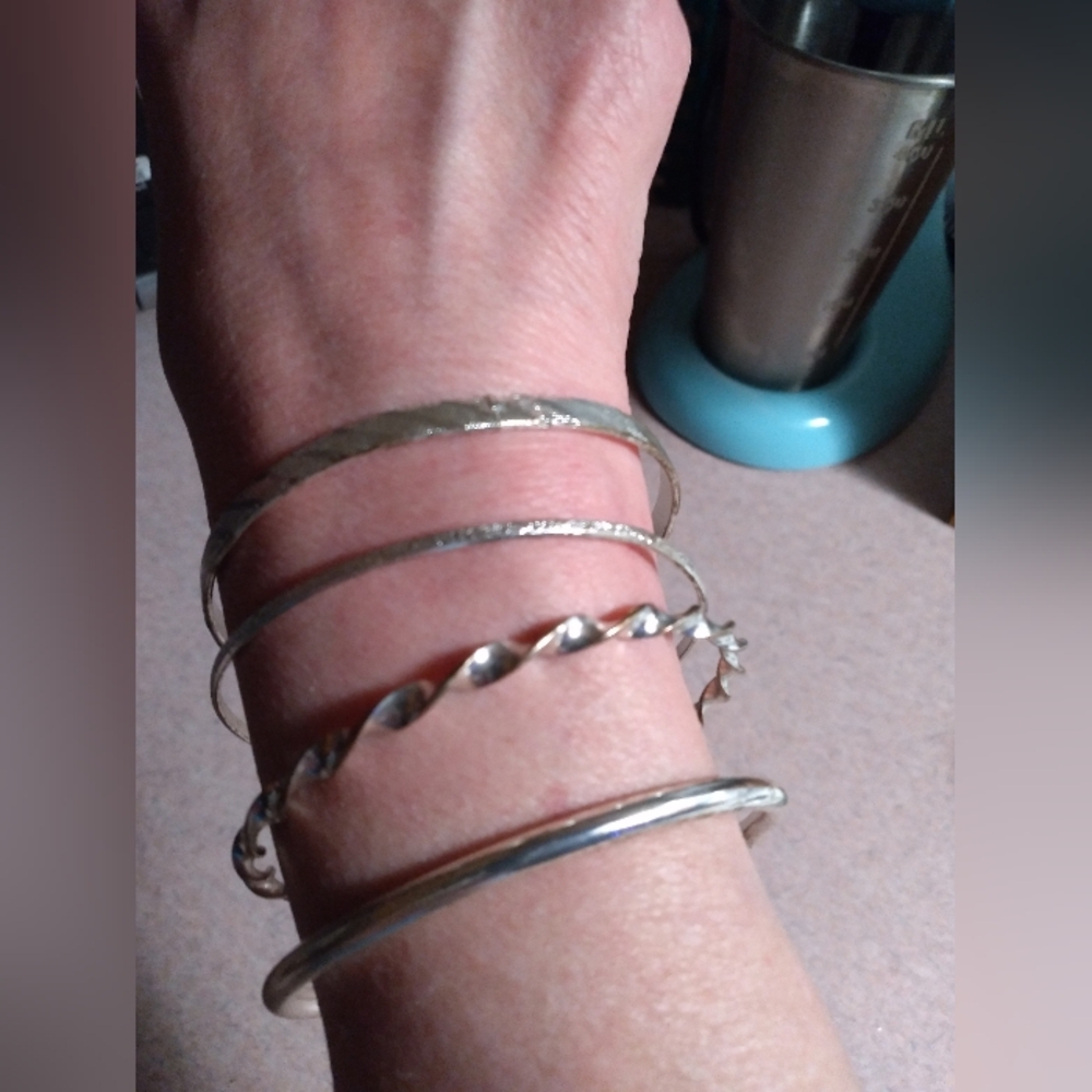 Silver Bracelet Bundle (4)